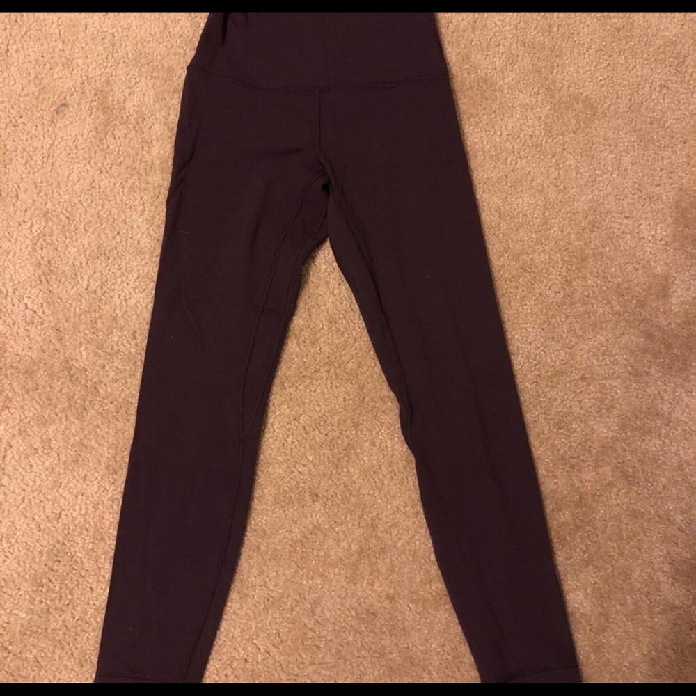 Lululemon align pant II black cherry size 6!